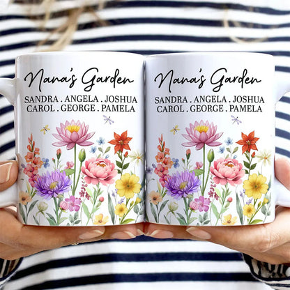 Grandma's Garden Floral - Personalized Mug
