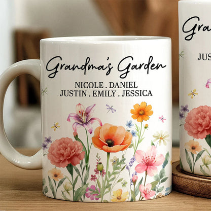 Grandma's Garden Floral - Personalized Mug