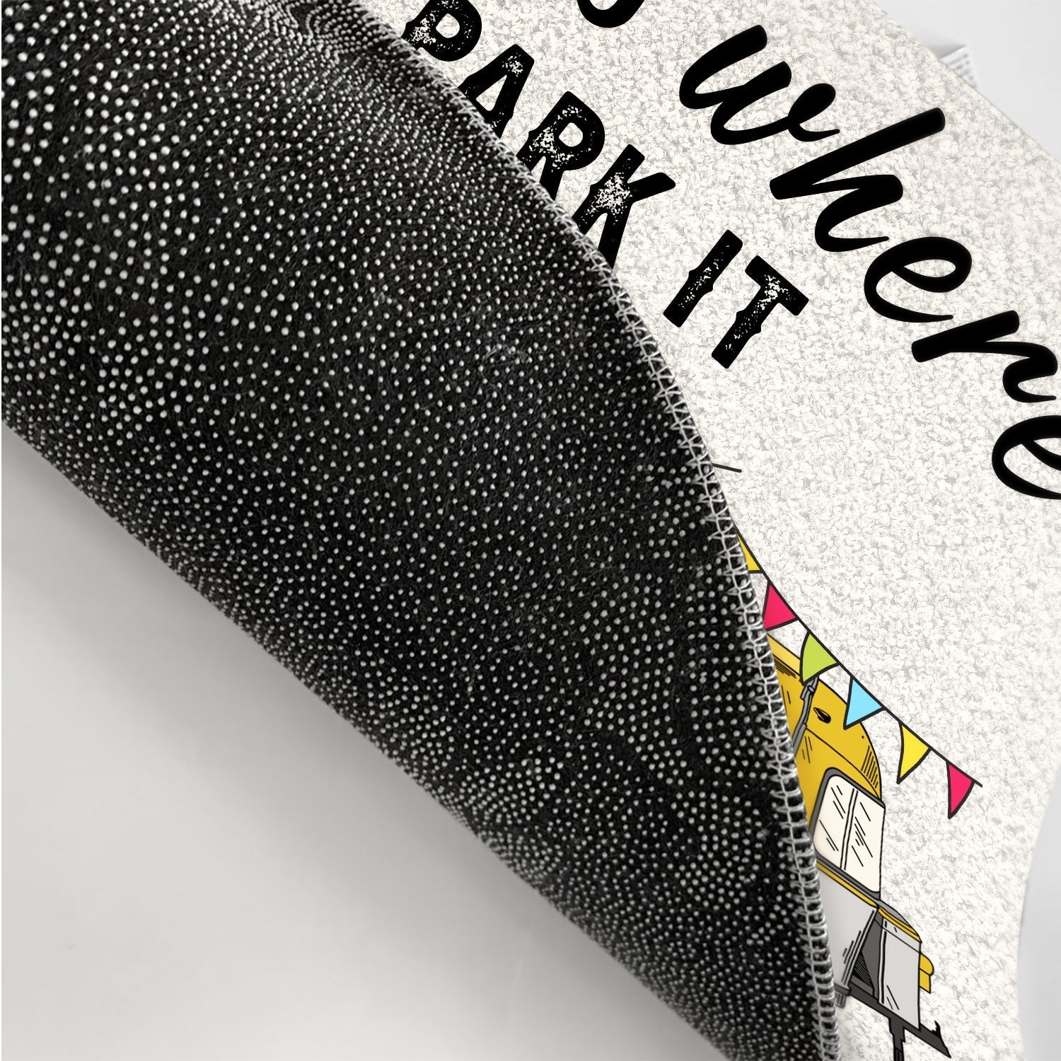 Home Is Where We Park It - Personalized Custom Doormat