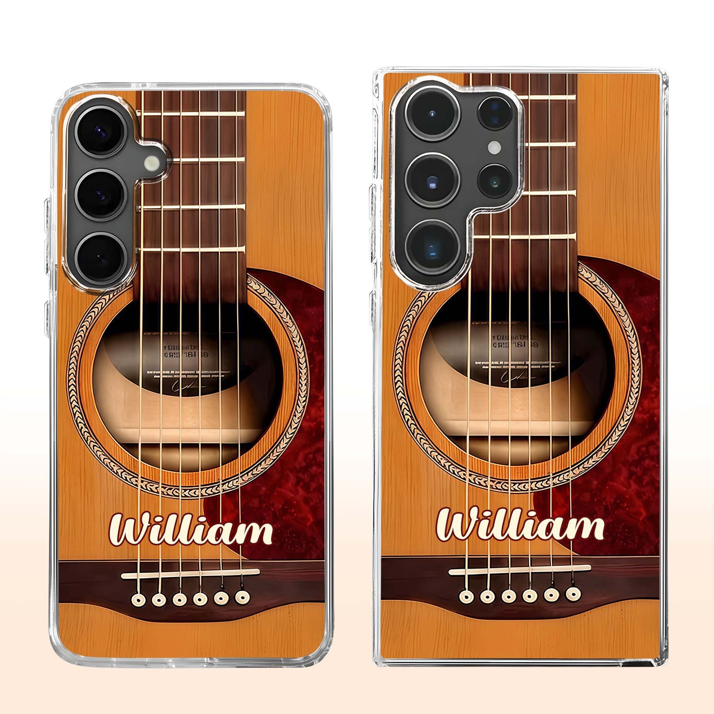 Custom Guitar Acoustic Phone Case for Dad with personalized design details for meaningful gifting image 10