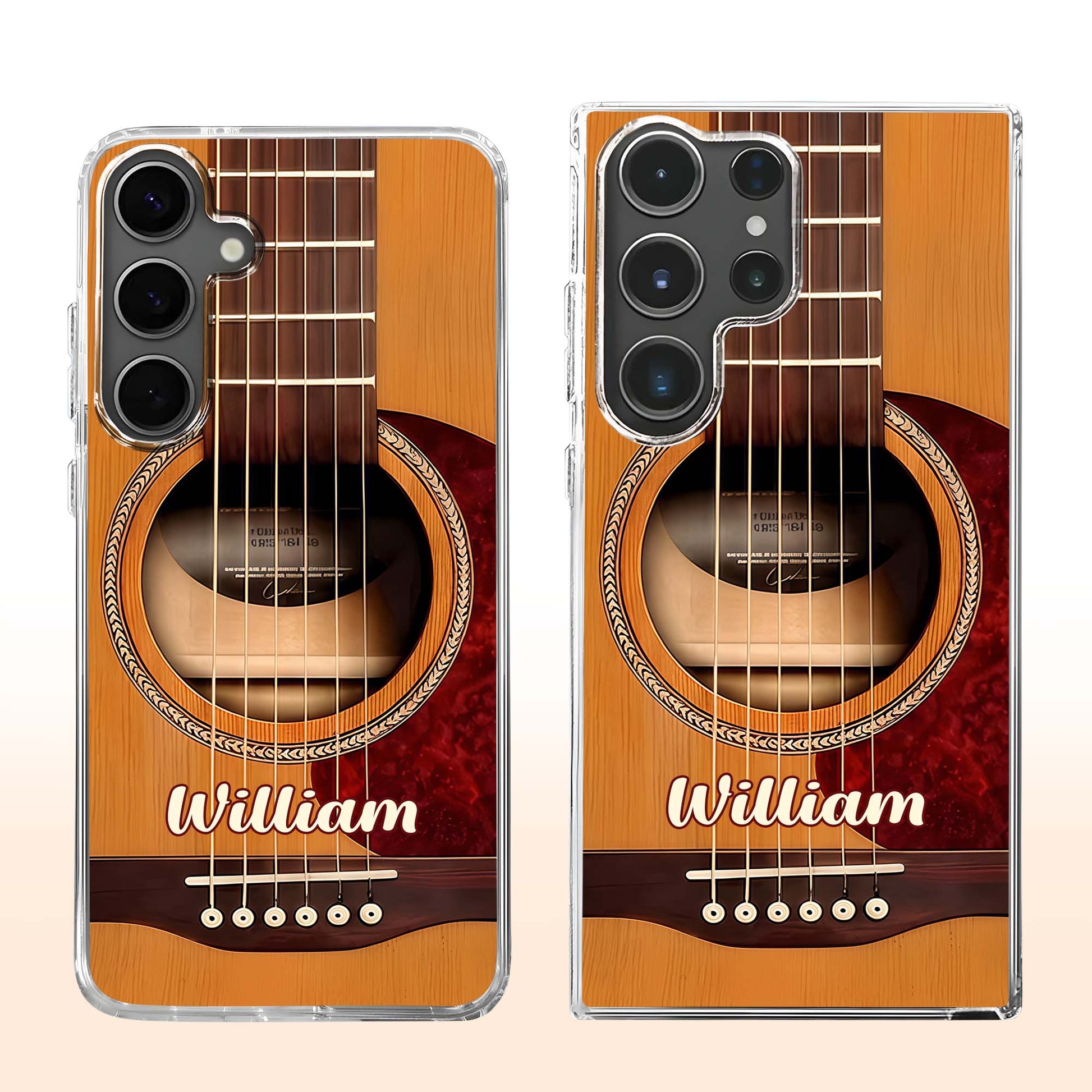 Custom Guitar Acoustic Phone Case for Dad with personalized design details for meaningful gifting image 10