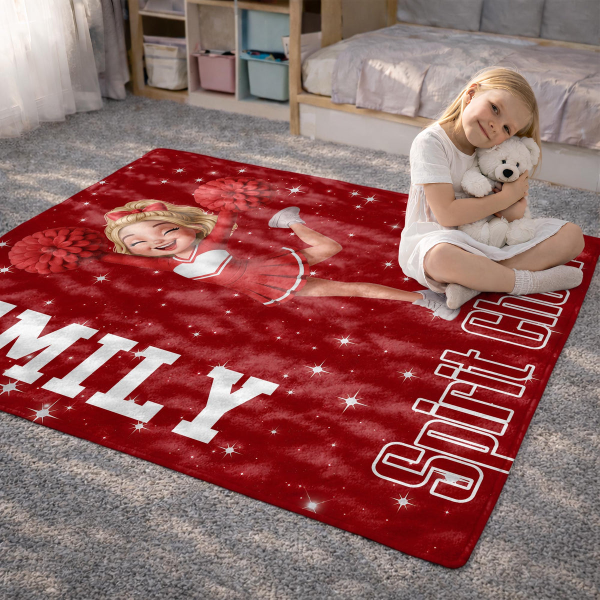 Pink Panthers Spirit Cheer Personalized Blanket - Custom Gift for Cheerleaders