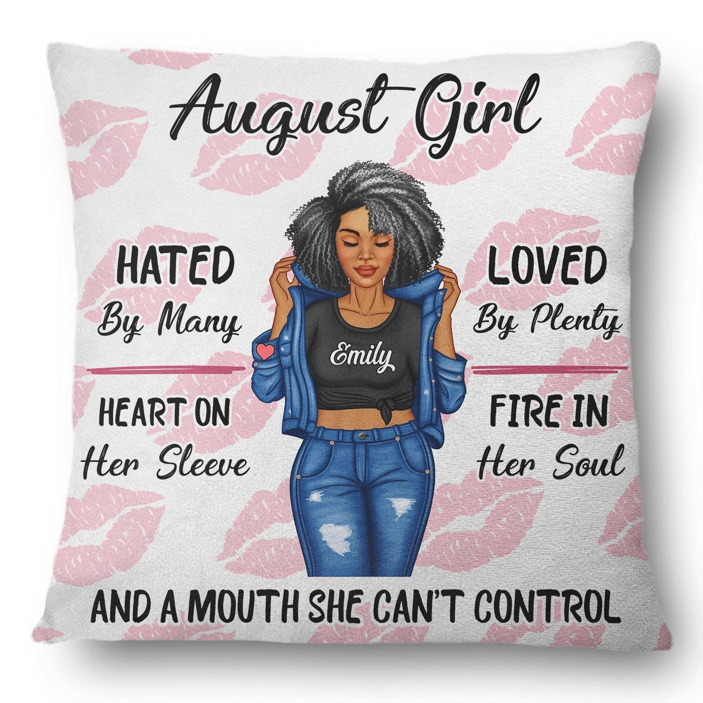 A Mouth She Can't Control - Personalized Custom Pillow For The Women