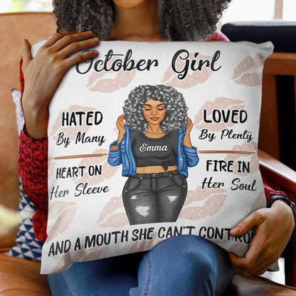 A Mouth She Can't Control - Personalized Custom Pillow For The Women