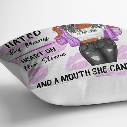 A Mouth She Can't Control - Personalized Custom Pillow For The Women