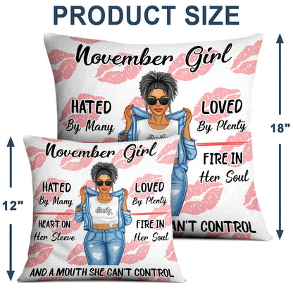A Mouth She Can't Control - Personalized Custom Pillow For The Women