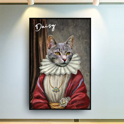 Personalized Custom Photo Funny Pet Portrait Poster / Canvas - Custom Gift For Pet Lovers
