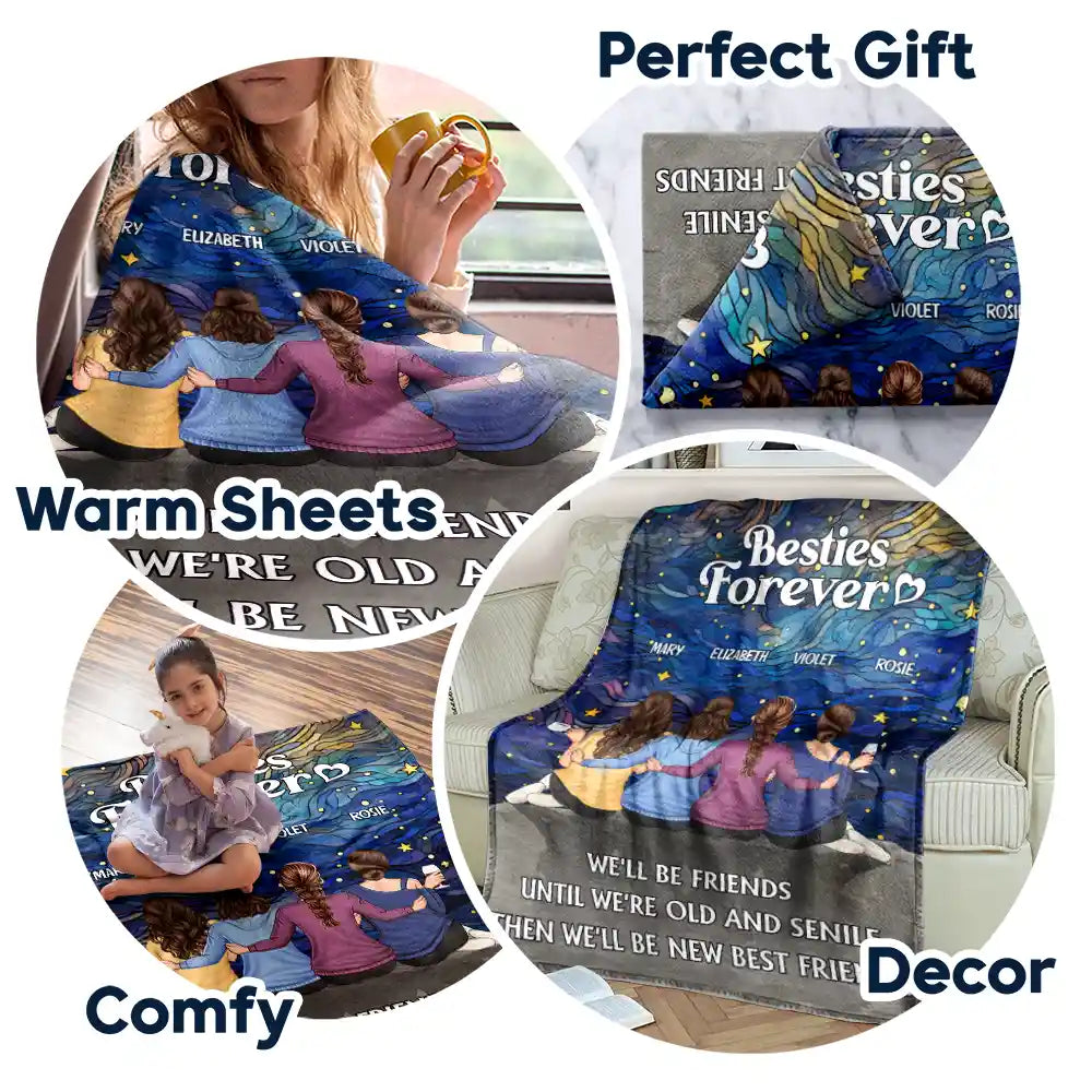 “Our Memories Countless, Friendship Endless” - Personalized Blanket