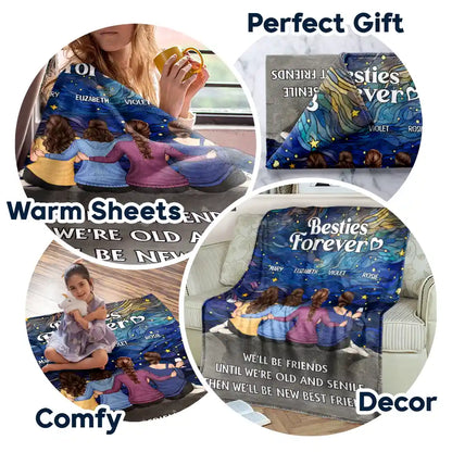“Our Memories Countless, Friendship Endless” - Personalized Blanket