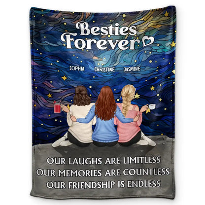 “Our Memories Countless, Friendship Endless” - Personalized Blanket