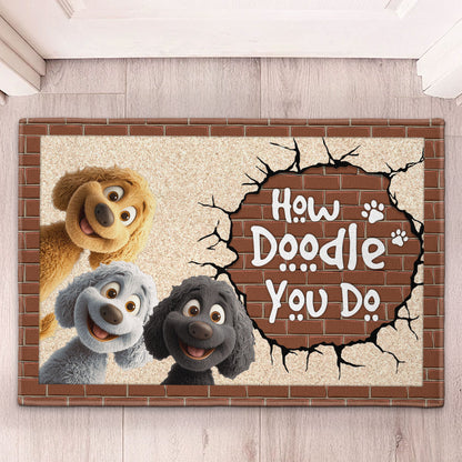 How Doodle You Do - Personalized Doormat