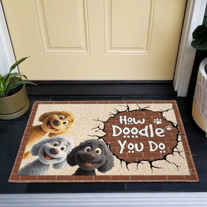 How Doodle You Do - Personalized Doormat