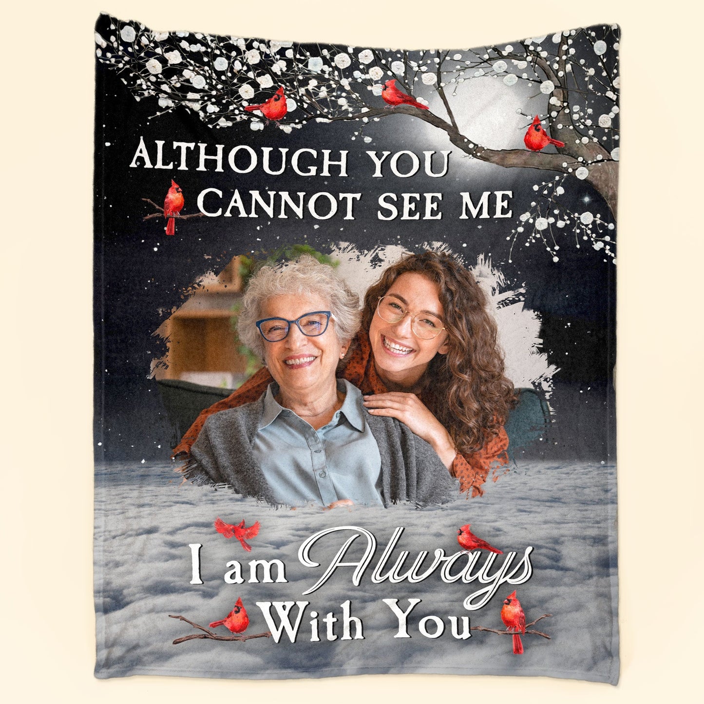 I Am Always With You - Personalized Memorial Photo Blanket