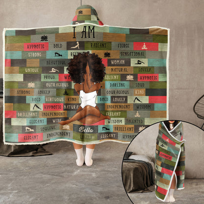 Fearless & Bold Statement Blanket Hoodie - Personalized with Your Name