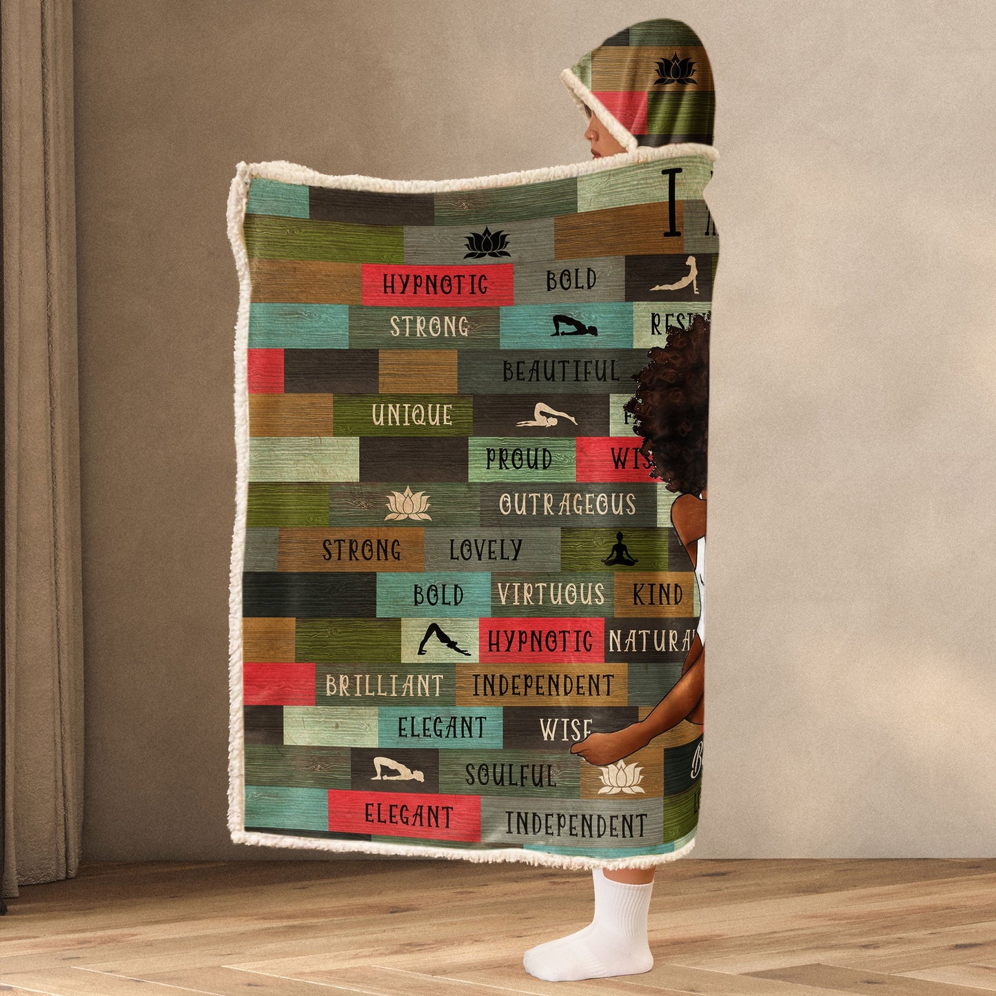 Fearless & Bold Statement Blanket Hoodie - Personalized with Your Name