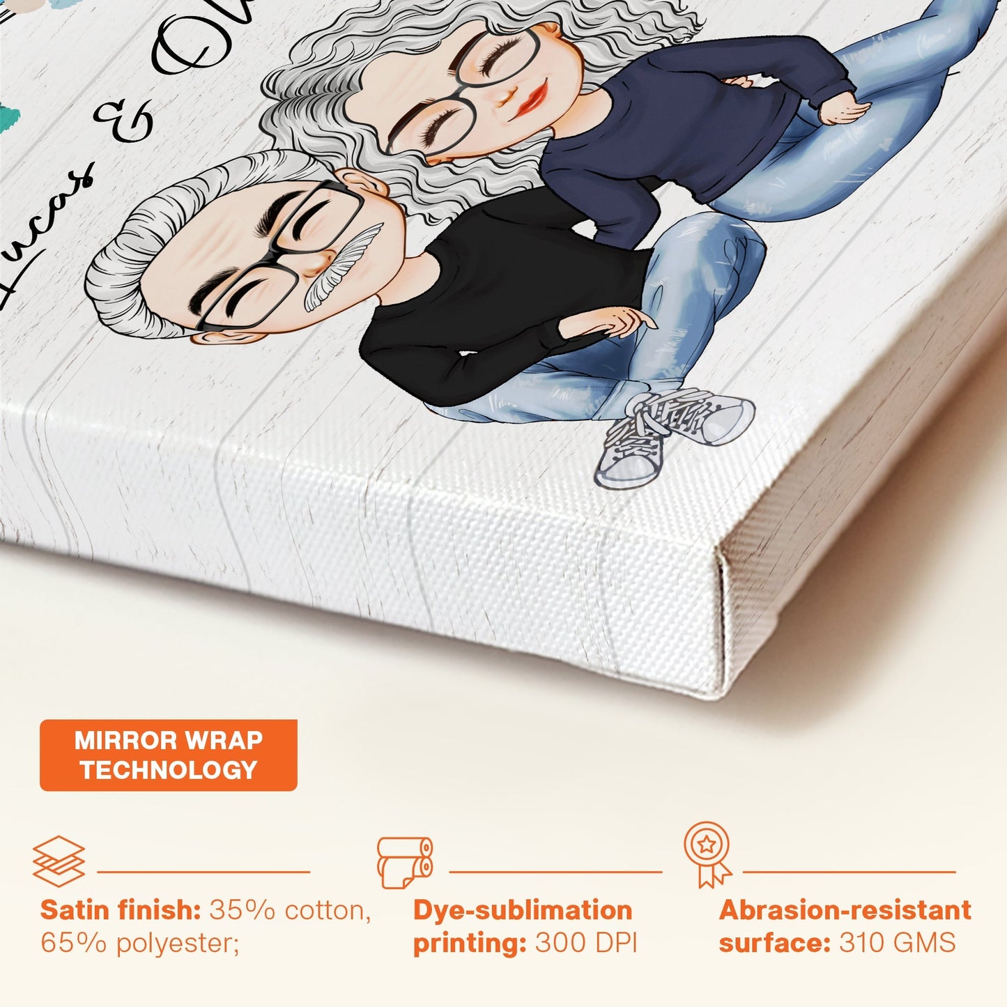 Heartfelt Personalized Canvas / Poster for Couples: 'I Had You & You Had Me'