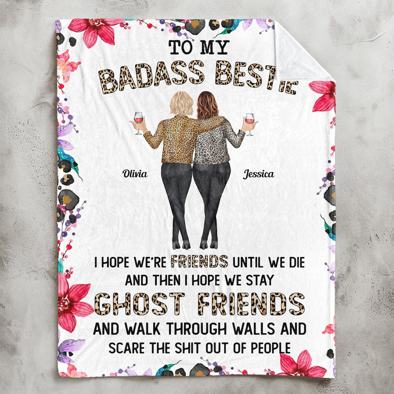 Personalized Blanket - Friends Till The End - The Perfect Friendship Gift