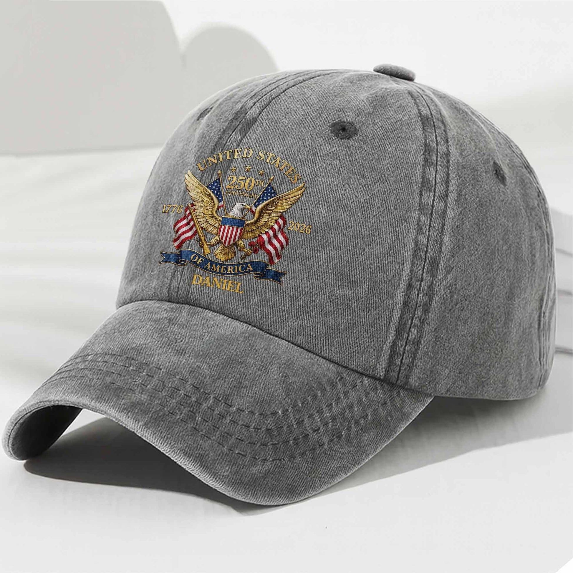 Personalized Usa 250Th Anniversary Patriotic Hat for Dad with personalized design details for meaningful gifting image 7