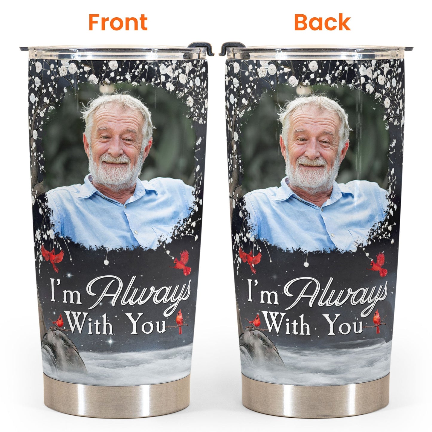 I’m Always With You - Custom Memory Tumbler with Photo