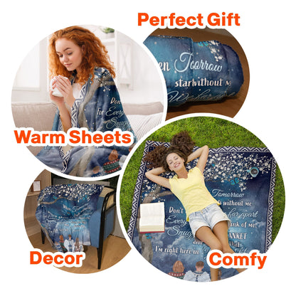 I'm Right Here In Your Heart - Personalized Custom Memorial Blanket