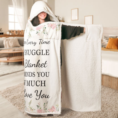 Personalized Hoodie Blanket - It Reminds You How Much We Love You