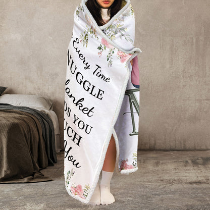 Personalized Hoodie Blanket - It Reminds You How Much We Love You