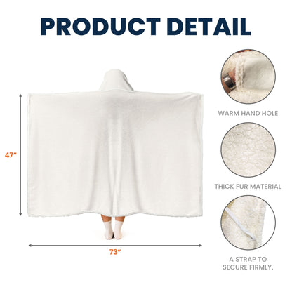 Personalized Bad Bitch Affirmations I Am Queen of Owning My Story Hooded Blanket