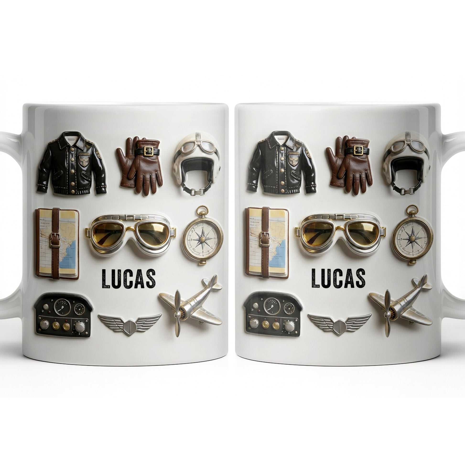 Adventure Awaits - Personalized Pilot Coffee Mug