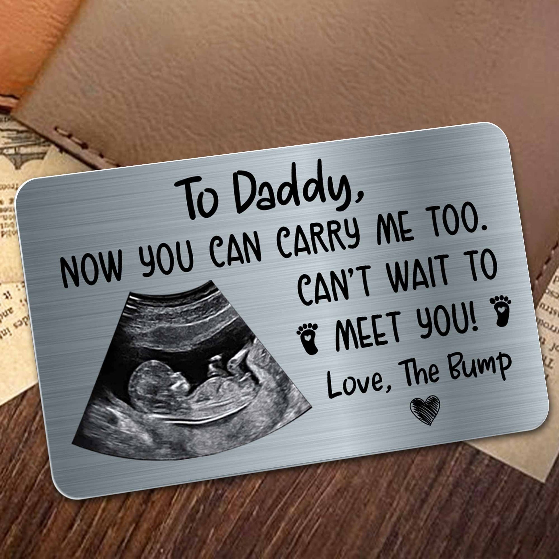Expectant Dad Wallet Card personalization view for Dad