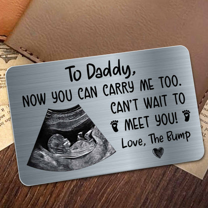 Expectant Dad Wallet Card personalization view for Dad