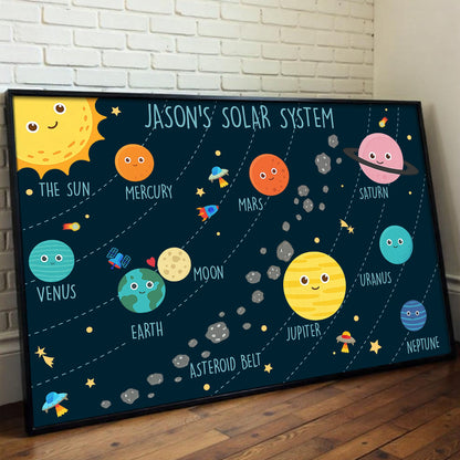 Jason's Solar System With Planets And Rockets