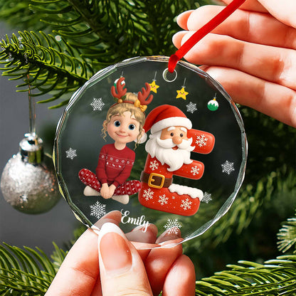 Celebrate The Joyful Christmas Spirit With Santa And Snowflakes