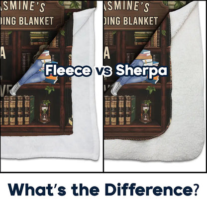 Gift For Yourself, Gift For Women, Gift For Men - Just A Girl Boy Who Loves Books - Personalized Fleece Blanket, Sherpa Blanket