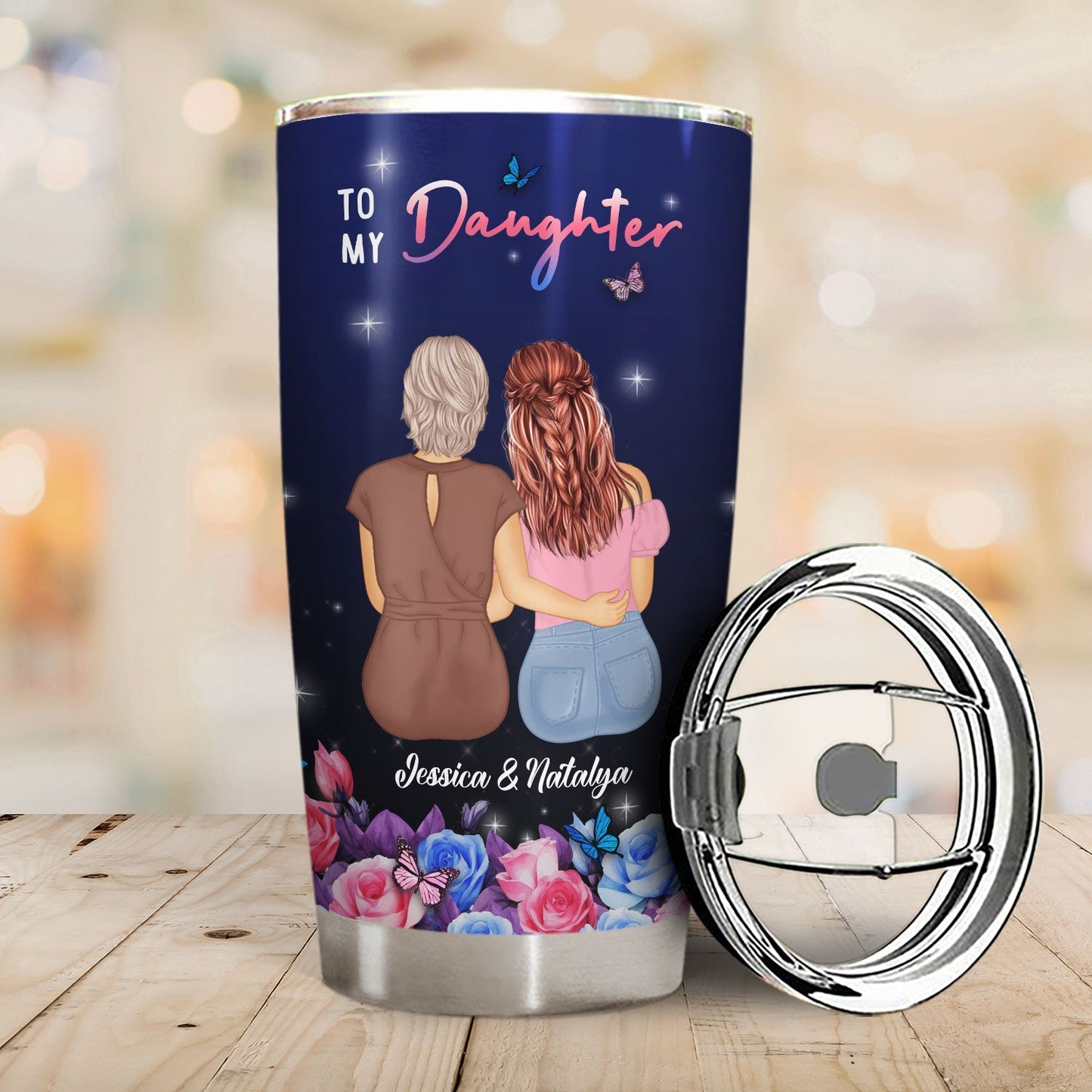 For My Brave Daughter: ‘Braver Than You Believe‘ - Personalized Tumbler