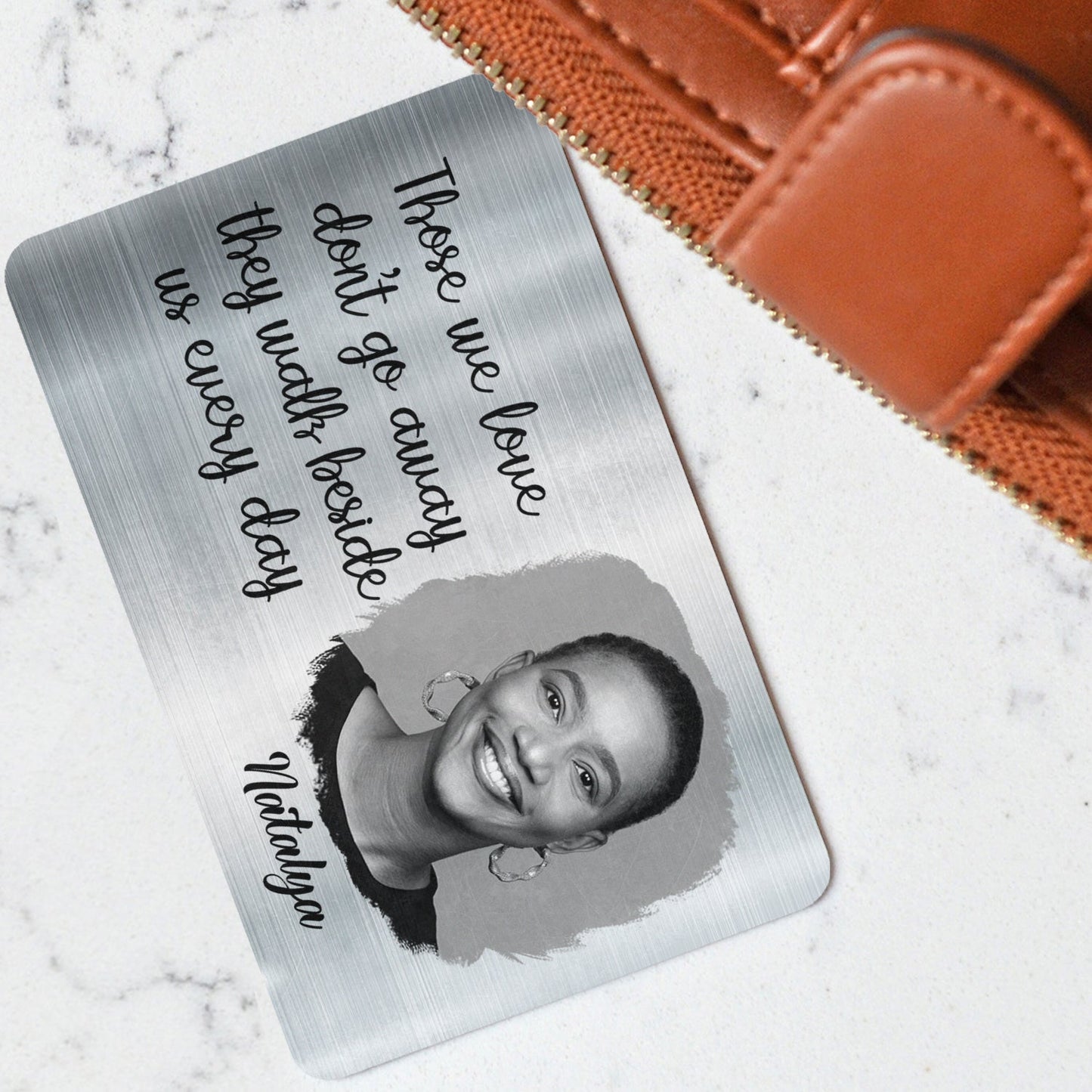 Custom Photo Memorial I'm Always With You - Personalized Wallet Card