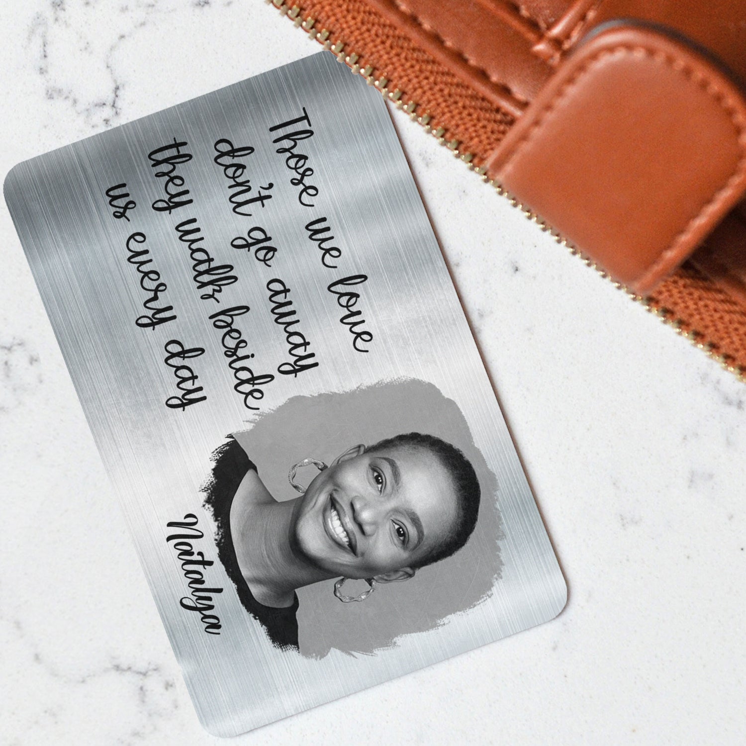 Custom Photo Memorial I'm Always With You - Personalized Wallet Card
