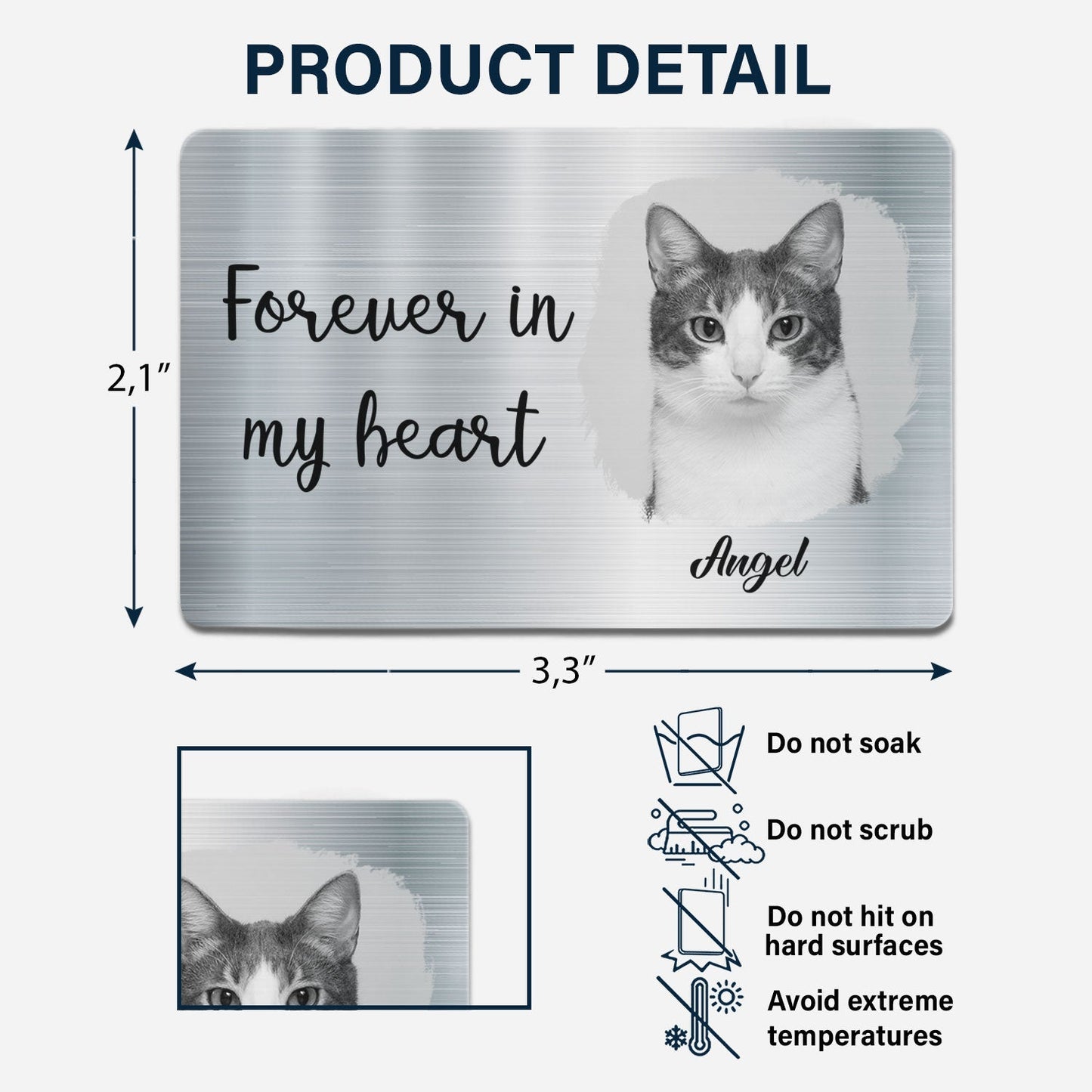 Custom Photo Memorial I'm Always With You - Personalized Wallet Card