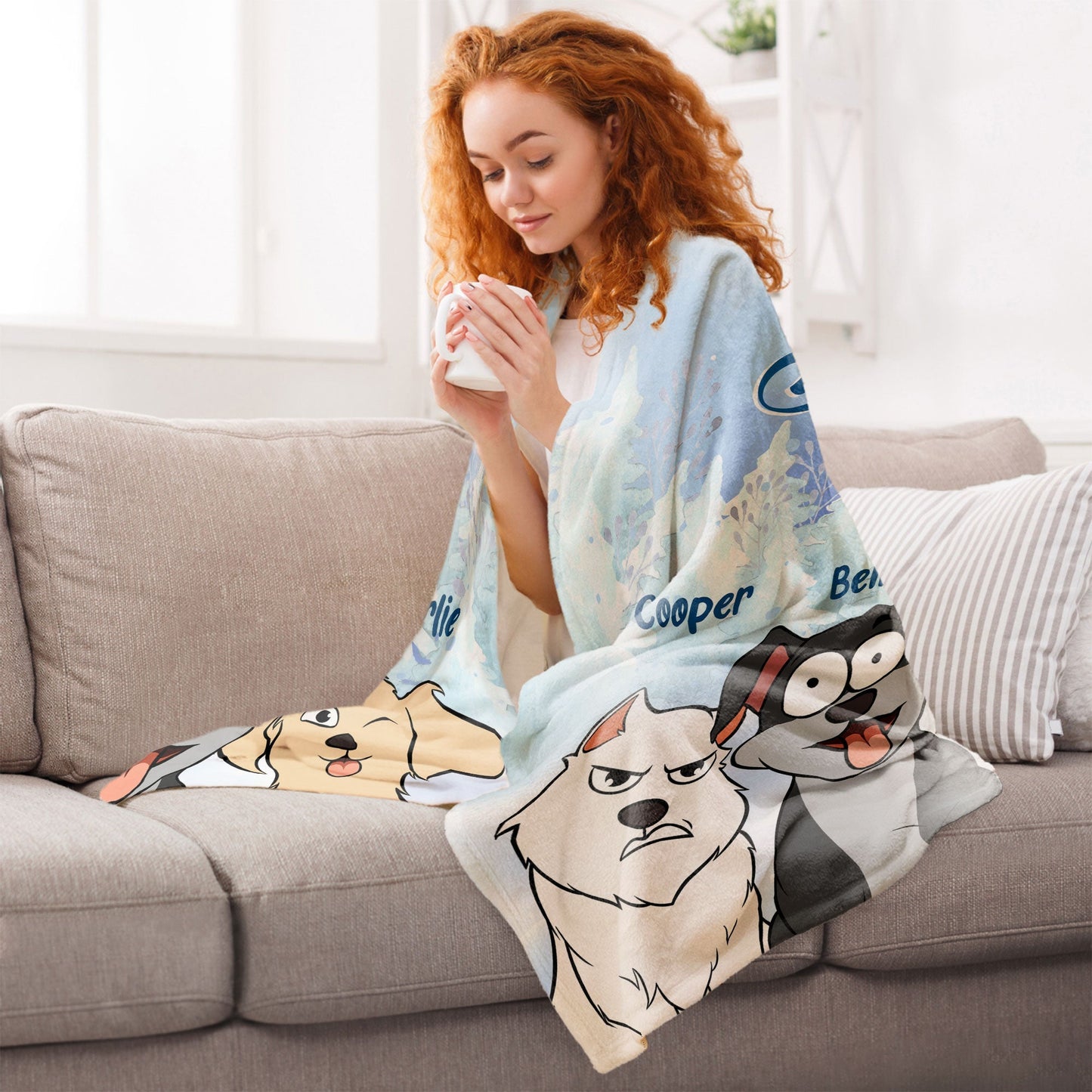 Life Is Better With Dogs - Personalized Blanket