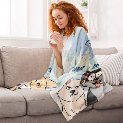 Life Is Better With Dogs - Personalized Blanket