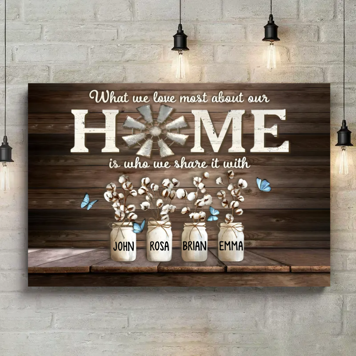 Personalized "This is Us" Family Canvas | Custom Names Home Wall Art Gift