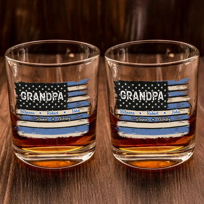 Custom Whiskey Glass For Dad personalization view for Dad
