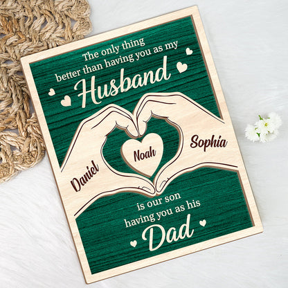Plaque gift-ready design for Dad