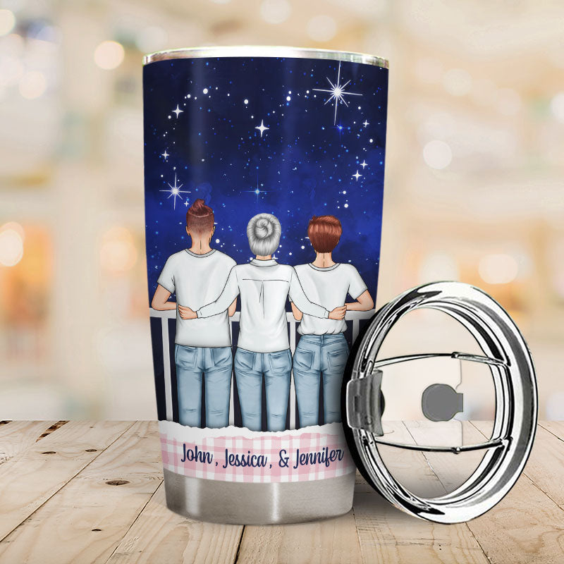 Personalized Mom Tumbler: 'Night Sky of Love' Custom Gift for Mother's Day