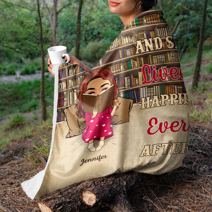 Personalized 'Just A Girl Who Loves Books' Blanket | Cozy Reading Gift