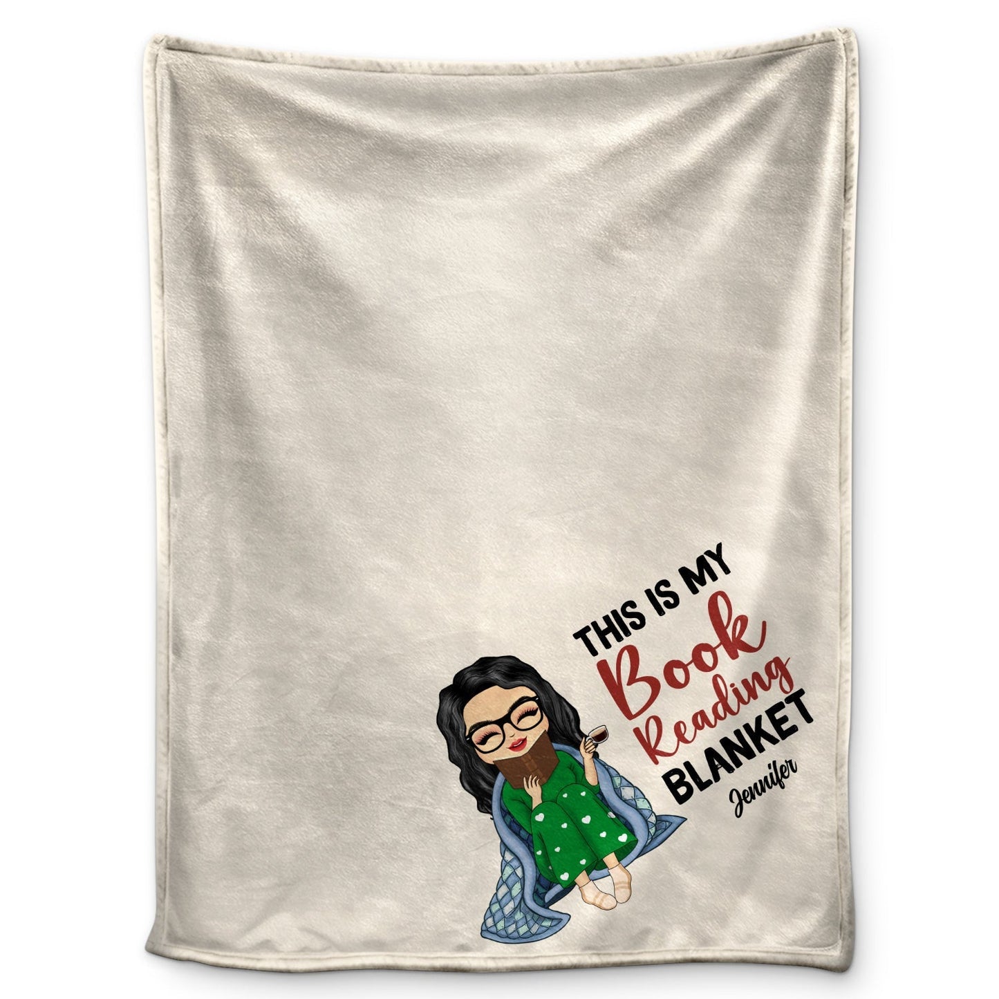 Personalized My Reading Blanket - Cozy Gift for Book Lovers