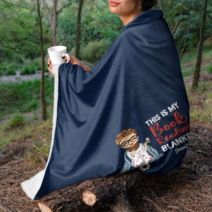 Personalized My Reading Blanket - Cozy Gift for Book Lovers