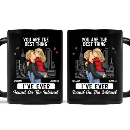 Custom Couple Mug: 'Best Thing I Found on the Internet' Personalized Gift