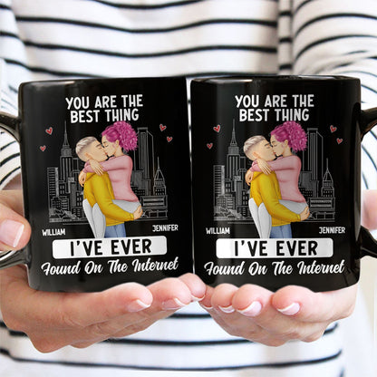 Custom Couple Mug: 'Best Thing I Found on the Internet' Personalized Gift