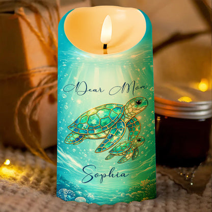 Dear Mom No Matter How Old I Get - Personalized Custom LED Candle