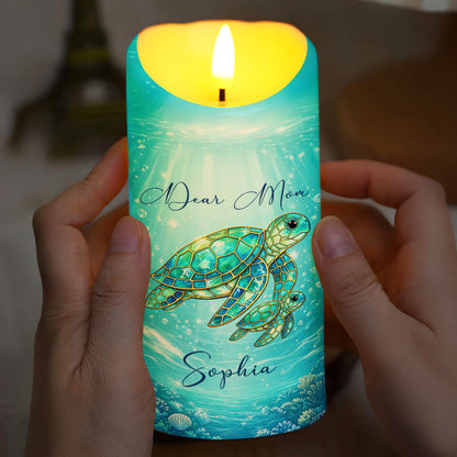 Dear Mom No Matter How Old I Get - Personalized Custom LED Candle